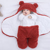 Sac de couchage en coton molletonné rouge ouvert tissu intérieur pour nourrisson