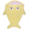 Sac de couchage en forme de requin jaune pour bébé