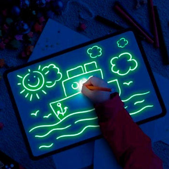 Tableau de dessin éducatif fluorescent pour enfant