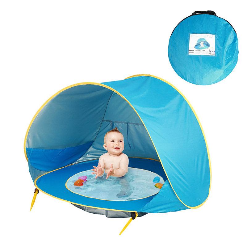 Tente de plage pour bébé bleu