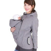 Veste maternité grise pour femme avec bébé