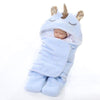 Couverture licorne bleue pour emmailloter bébé