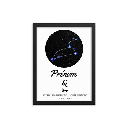 Tableau signe astrologique Lion - Mon Petit Ange