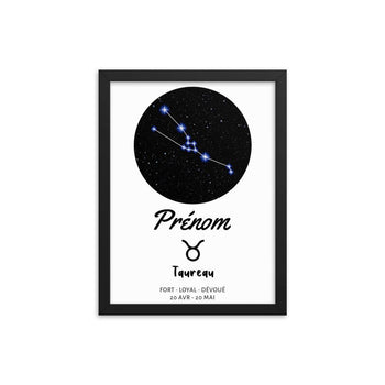 Tableau signe astrologique Taureau - Mon Petit Ange