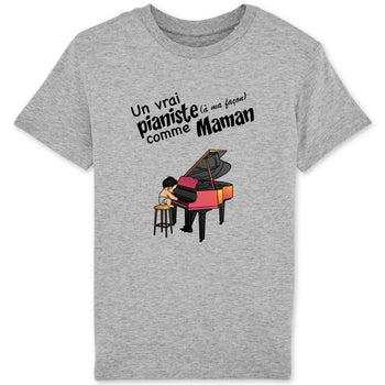 T-shirt - Pianiste comme Maman - Mon Petit Ange