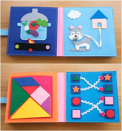 Livre Tissu Montessori Bébé - Mon Petit Ange