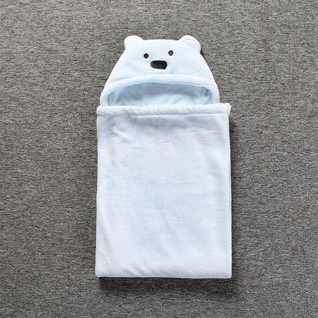 Sac de couchage petit ourson bleu pour bébé